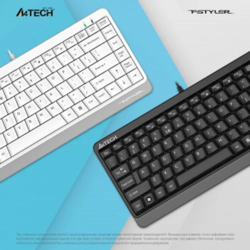 Клавиатура A4Tech Fstyler FKS11 белый/серый USB
